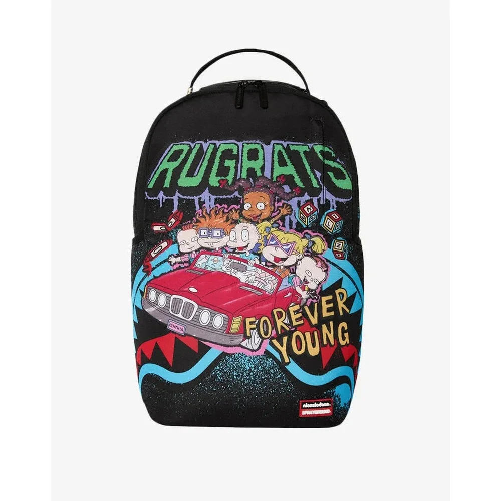 Sprayground Rugrats Forever Young Backpack Unisex Black Adjustable Strap SPR254